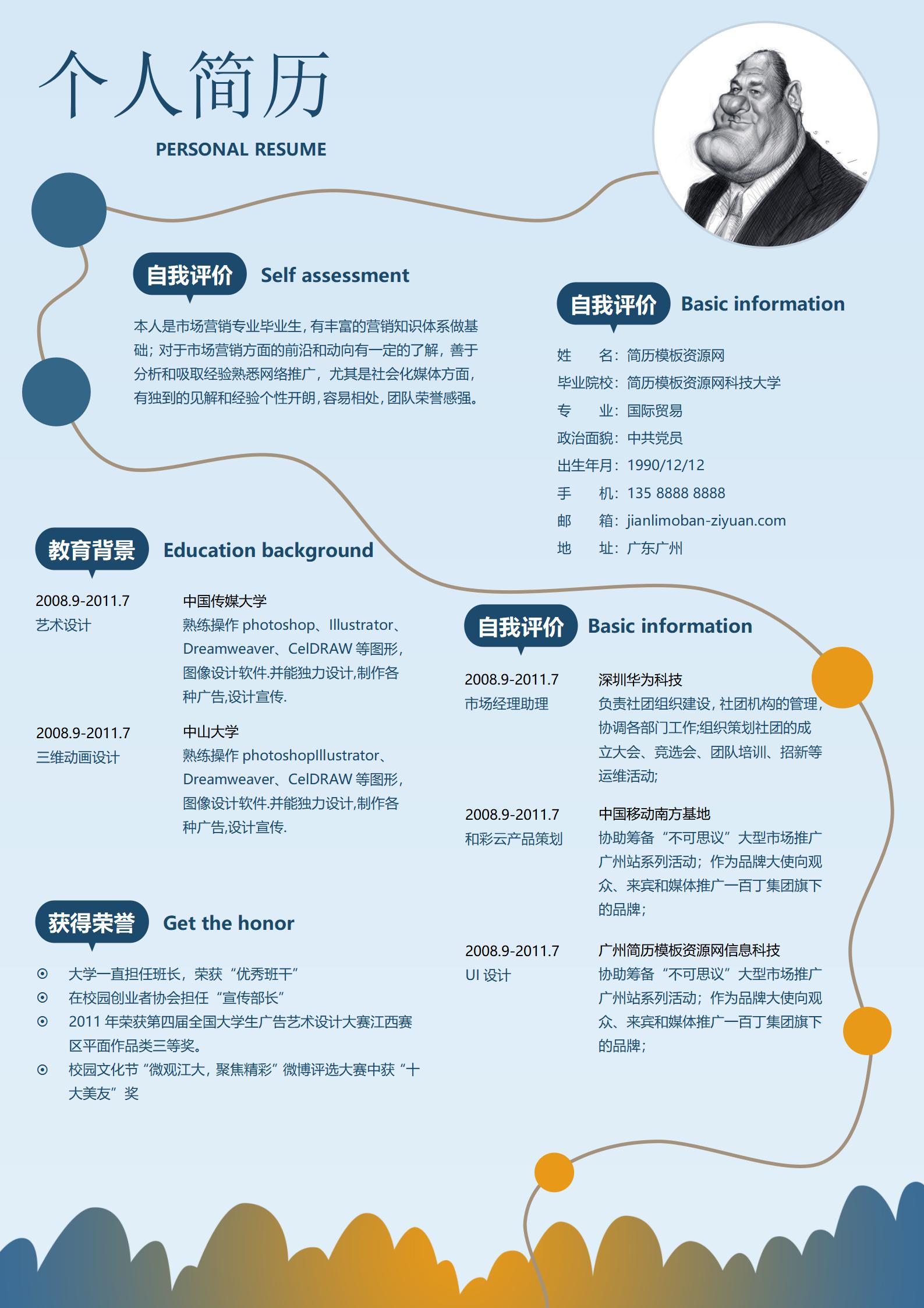 创意免费求职简历模板